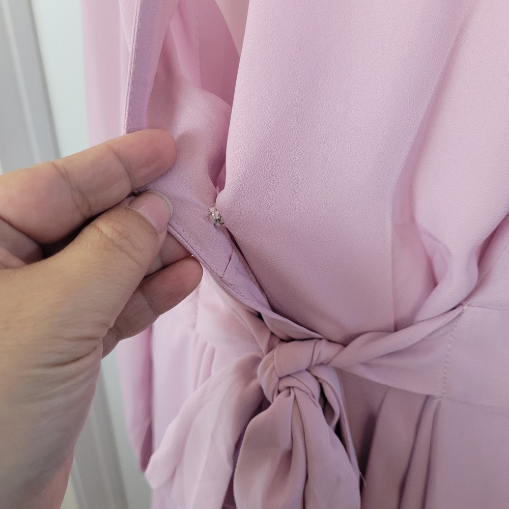 City Chic Shibara ice pink wrap tunic top size 16 NWT - Picture 5 of 11